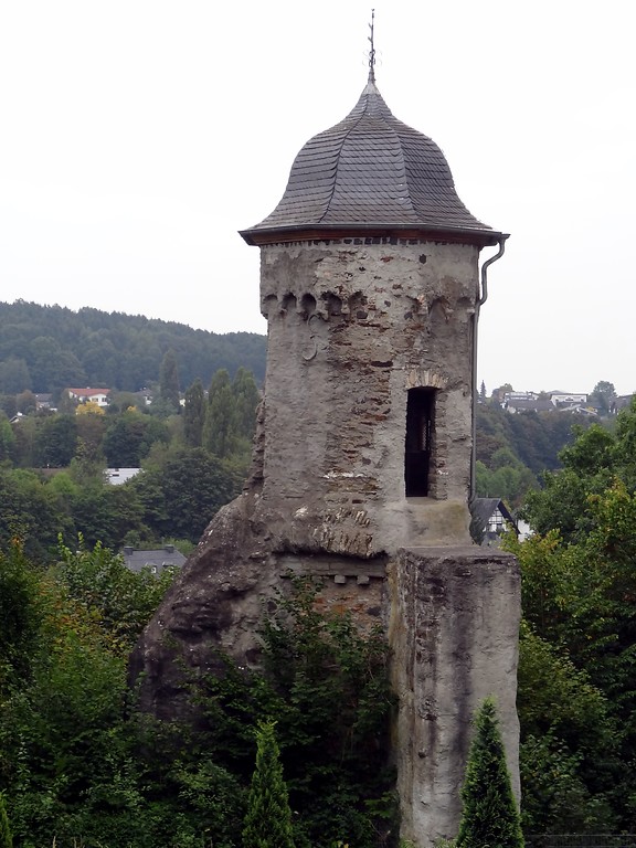 Der "Schwedenturm" der zur ehemaligen Stadtmauer in Montabaur gehört (2014)