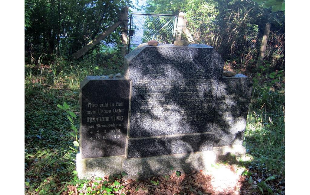 Grabstein auf dem jüdischen Friedhof Schweinheim (2012)