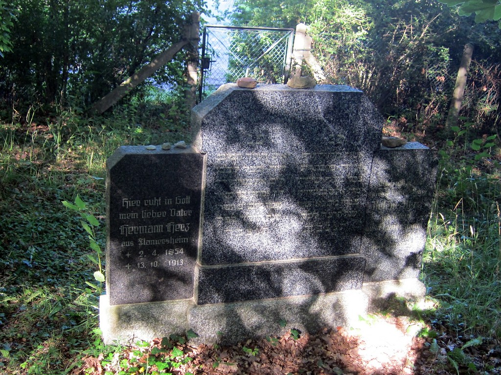 Grabstein auf dem jüdischen Friedhof Schweinheim (2012)