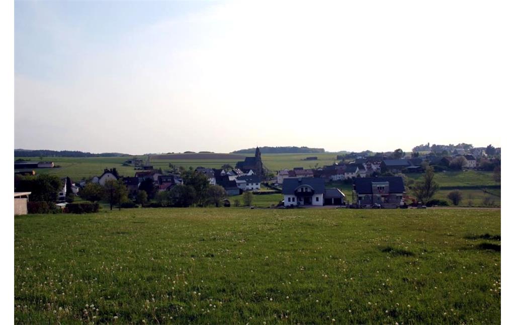 Die Lage des Dorfes Bongard in der Landschaft (2014)