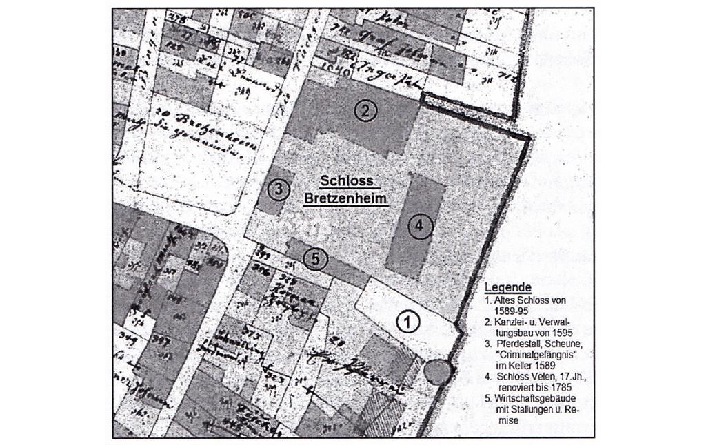 Galgen und Gefängnisse in Bretzenheim (1822)