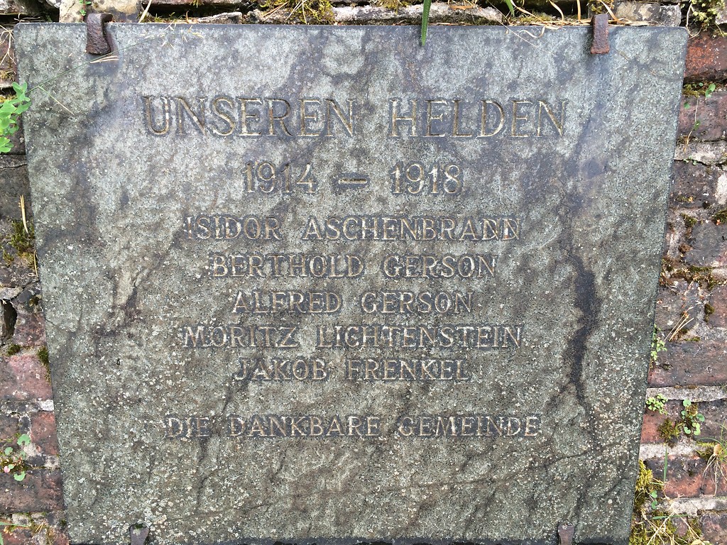 Jüdischer Friedhof "An der Grauen Lay" in Oberwesel (2016)
