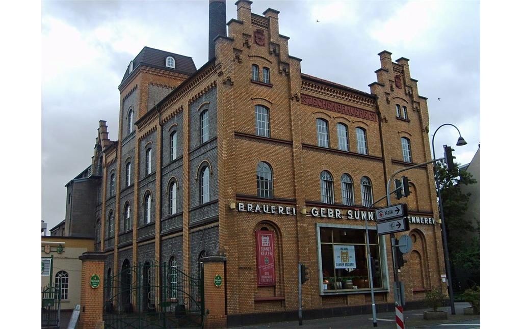 Brauerei und Brennerei Gebrüder Sünner in Köln-Kalk, Außenansicht (2011)