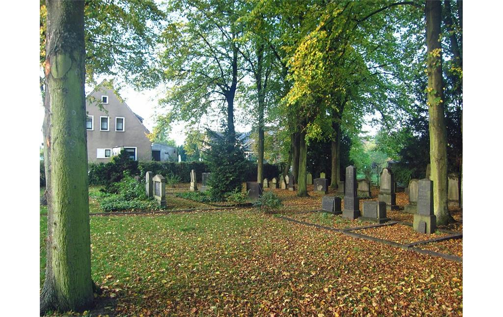 Blick auf das westliche Gräberfeld des Jüdischen Friedhofs Alleestraße in Jüchen (2013)