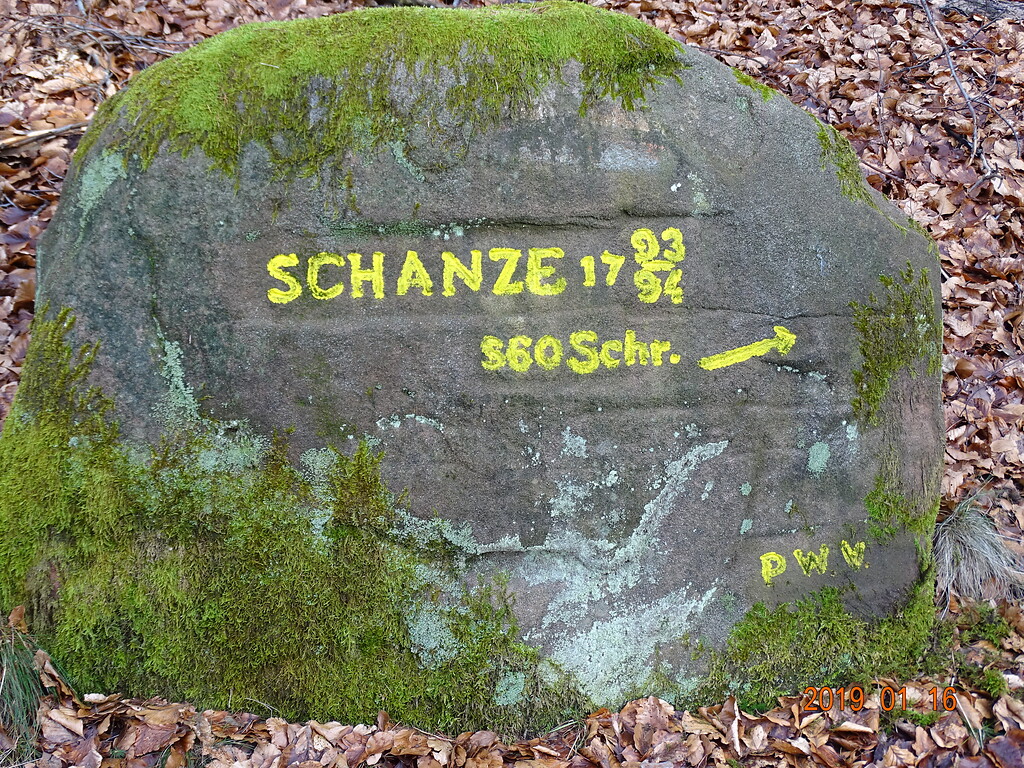 Ritterstein Nr. 144 Schanze 1793/94 360 Schr. nordwestlich von Waldleiningen (2019)