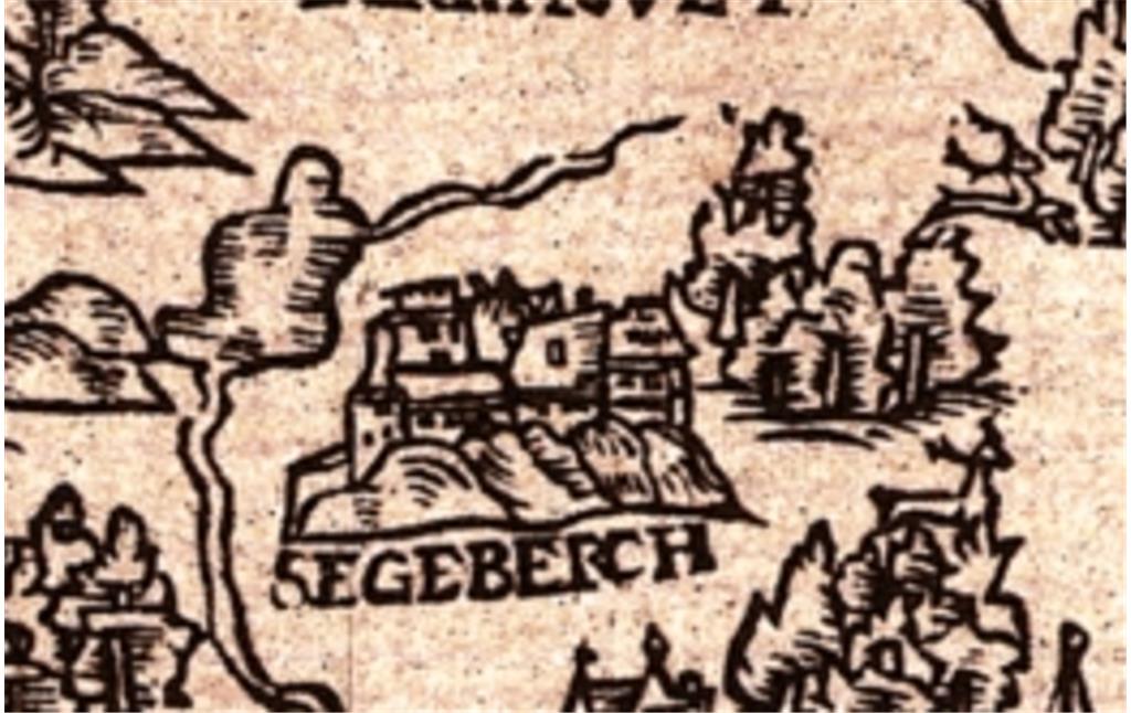 Burg Segeberg - Kartenausschnitt Marcus Jordanus 1559