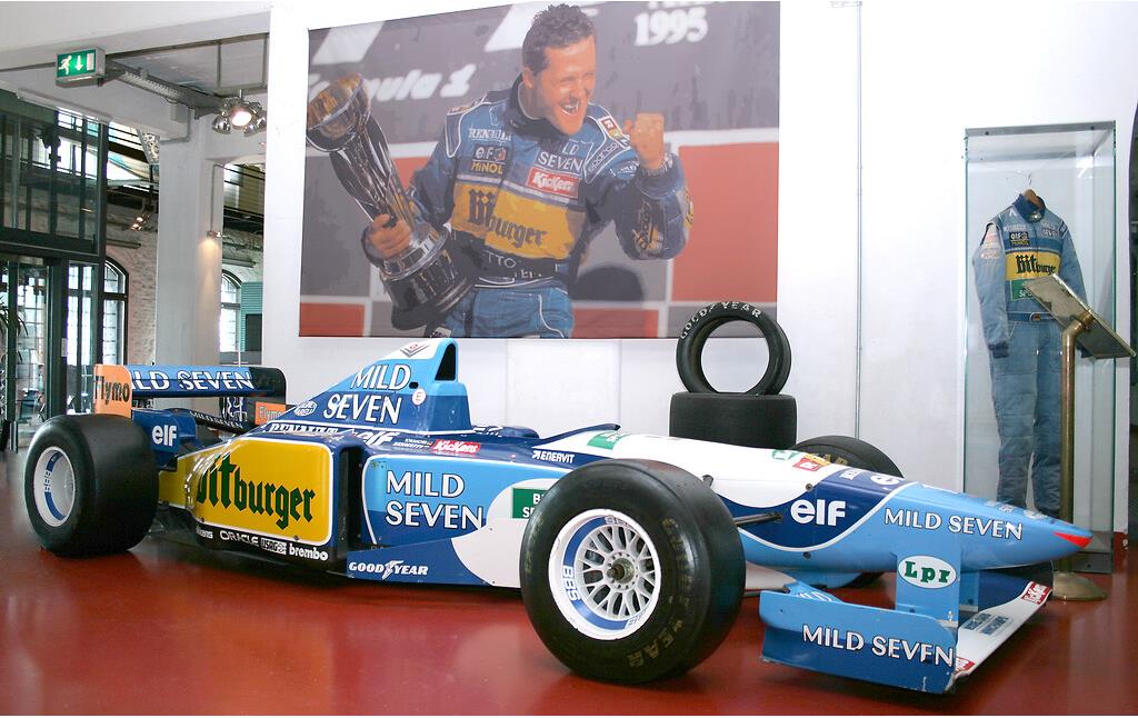Ausstellung zur Formal 1 mit Bezug zu Michael Schumacher im Deutschen Sport und Olympiamuseum in Köln-Altstadt-Süd (2011).