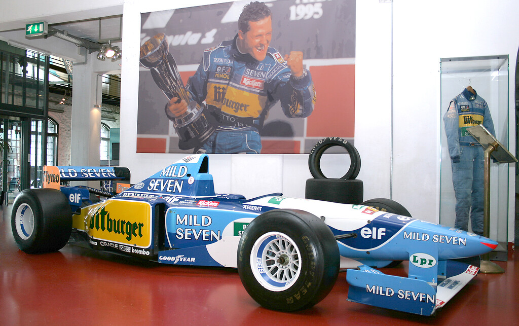 Ausstellung zur Formal 1 mit Bezug zu Michael Schumacher im Deutschen Sport und Olympiamuseum in Köln-Altstadt-Süd (2011).