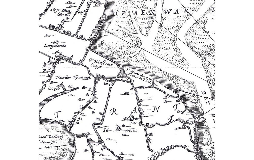 Seegard in einer Karte von Berends (1637)