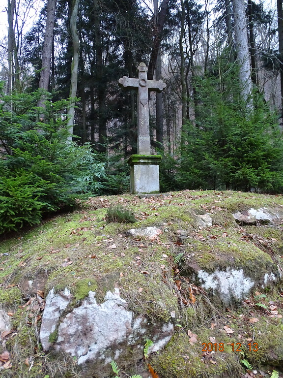 Flurkreuz an der ehemaligen Silbererzgrube Niederschlettenbach (2018)