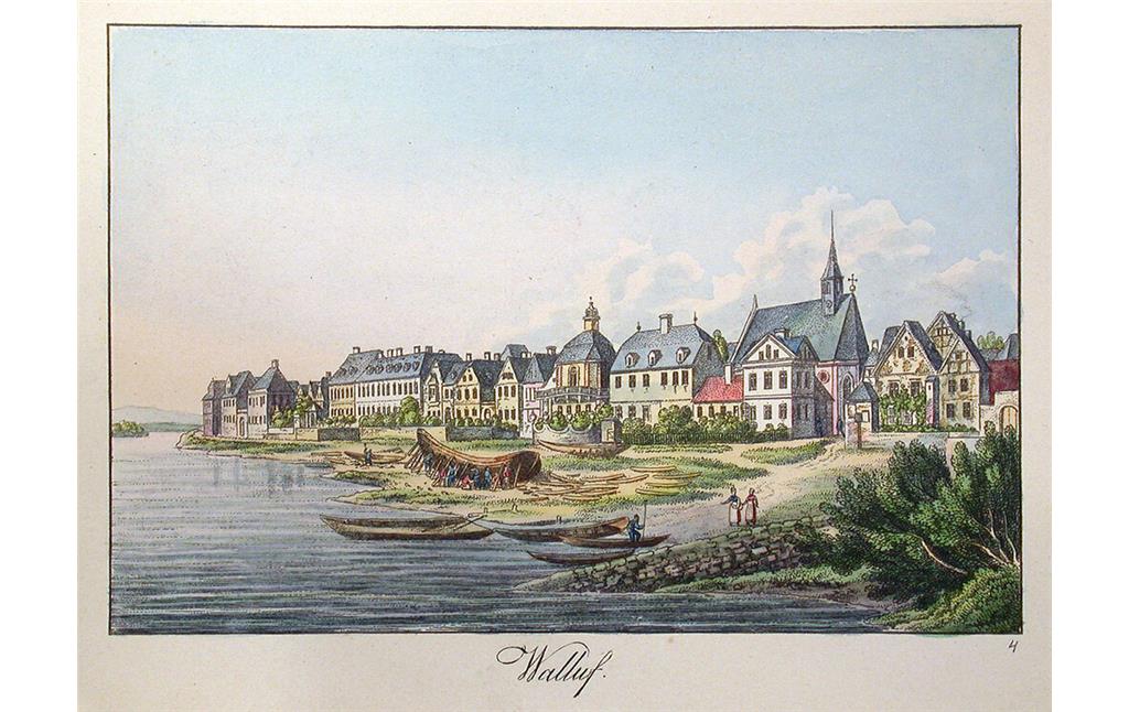 Niederwalluf, Rheinansicht (1829)