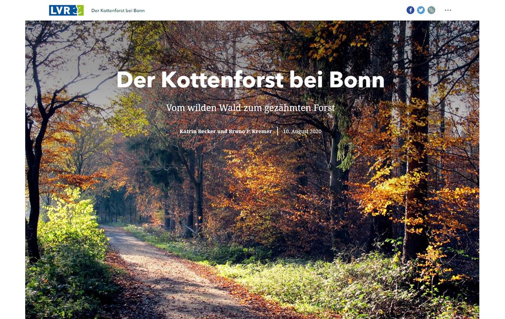 Der Kottenforst bei Bonn - eine StoryMap