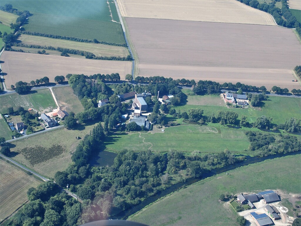 Luftaufnahme der Viller Mühle in Goch (2020)