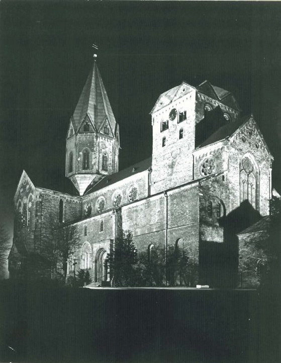Die frühere Abteikirche und heutige Pfarrkirche Sankt Ludgerus in Essen-Werden.