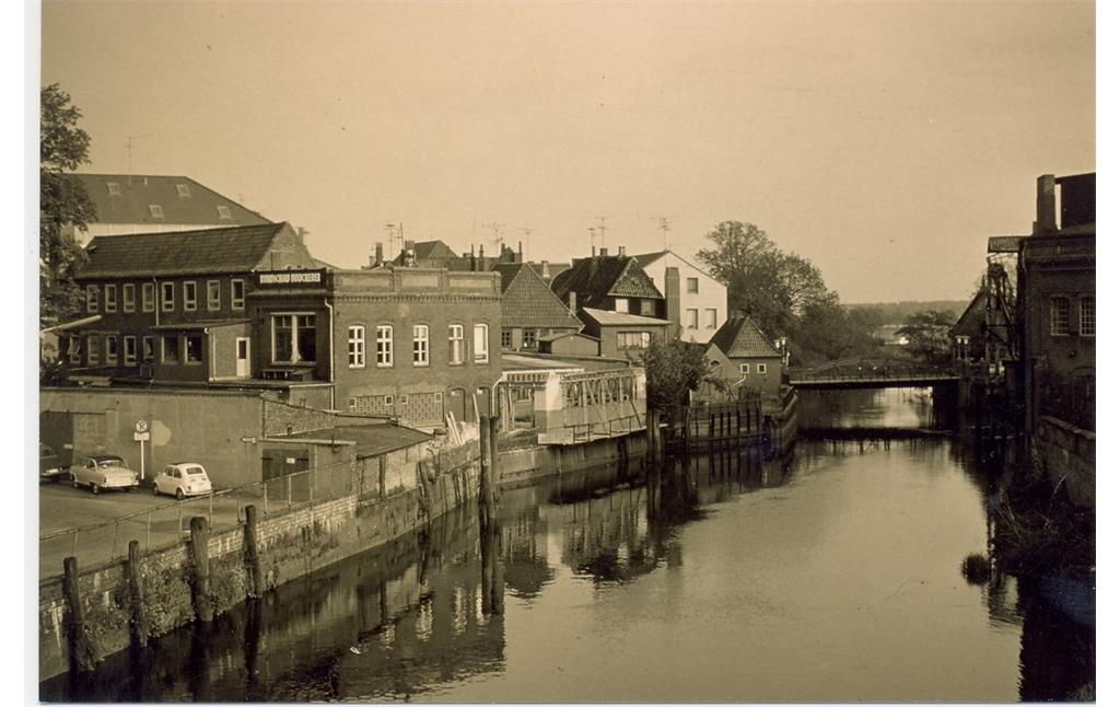 Störschleife Itzehoe, Blick auf die Lange Brücke, ca. 1960