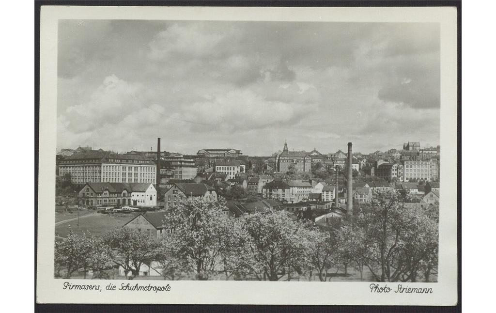 Historische Fotografie des Strecktals in Pirmasens (um 1950)