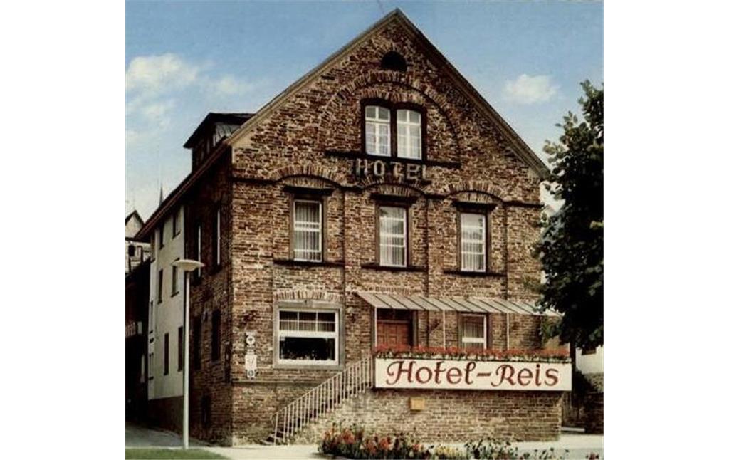 Das Hotel Reis in Treis (um 1970)