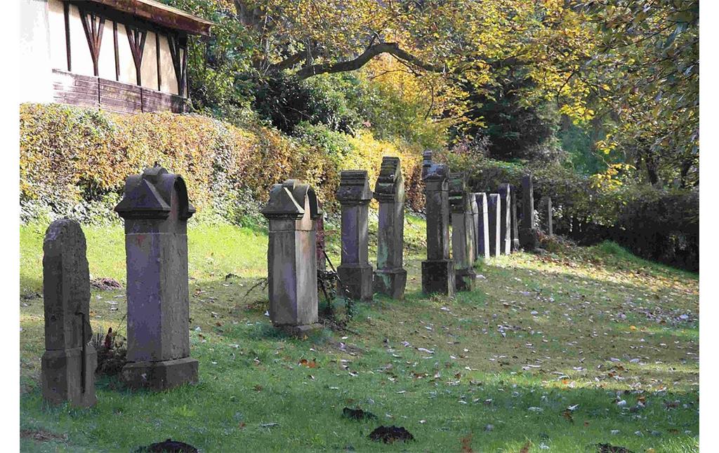 Gräberfeld auf dem jüdischen Friedhof zwischen Kerpen-Türnich und Kerpen-Brüggen (2010).