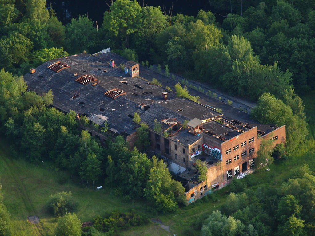Luftaufnahme des Pleistalwerks bei Sankt Augustin-Niederpleis (2011).