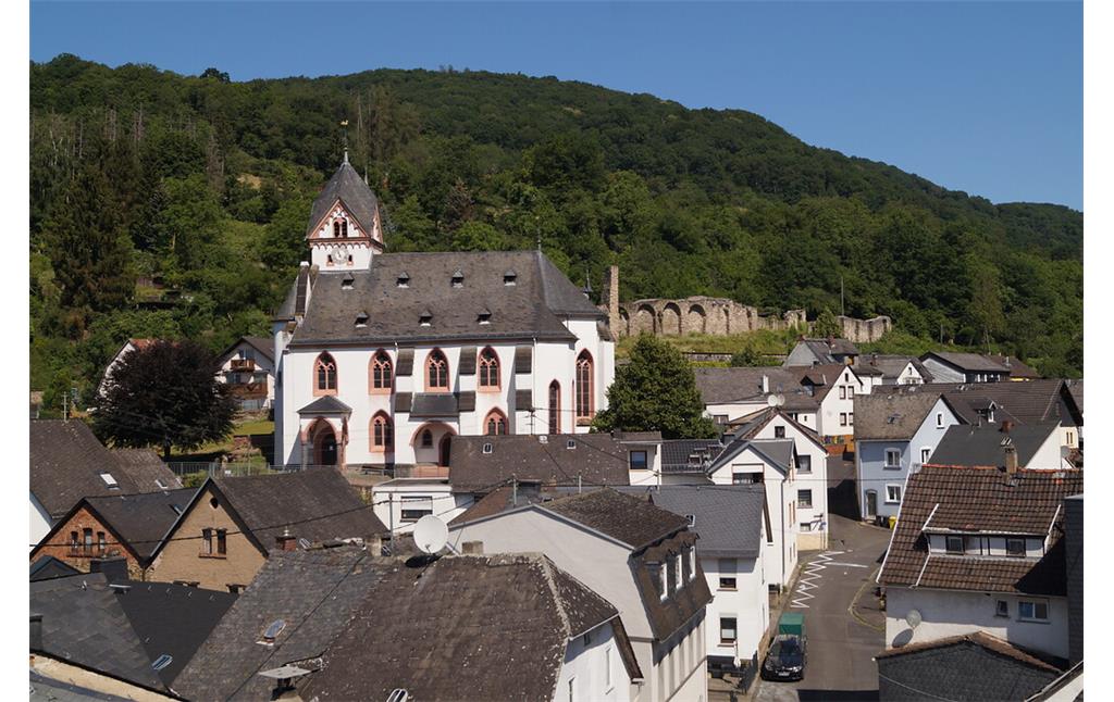 Die Kirche Sankt Kastor in Dausenau (2022)