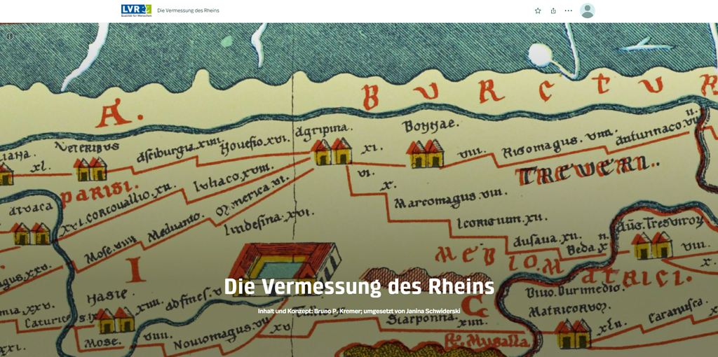 Die Vermessung des Rheins - eine StoryMap