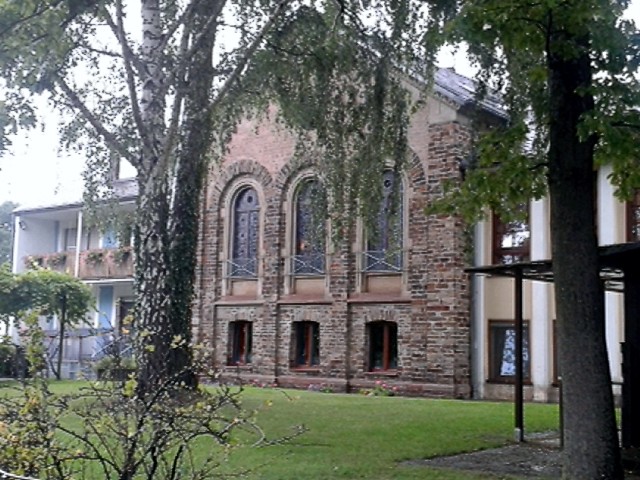 Westansicht der evangelischen Lutherkapelle in Horchheim in Koblenz (2014)