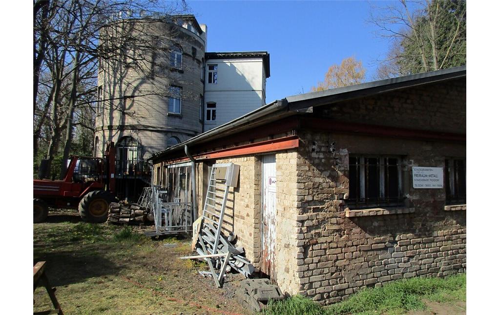Frühere Werksanlagen der Friedrich-Wilhelm-Hütte im Bereich der Josef-Kitz-Straße in Troisdorf-Friedrich-Wilhelms-Hütte (2020).