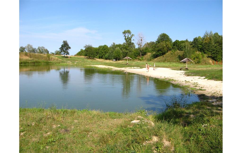 Quarry pond in Znesinnia-Park (Lviv)