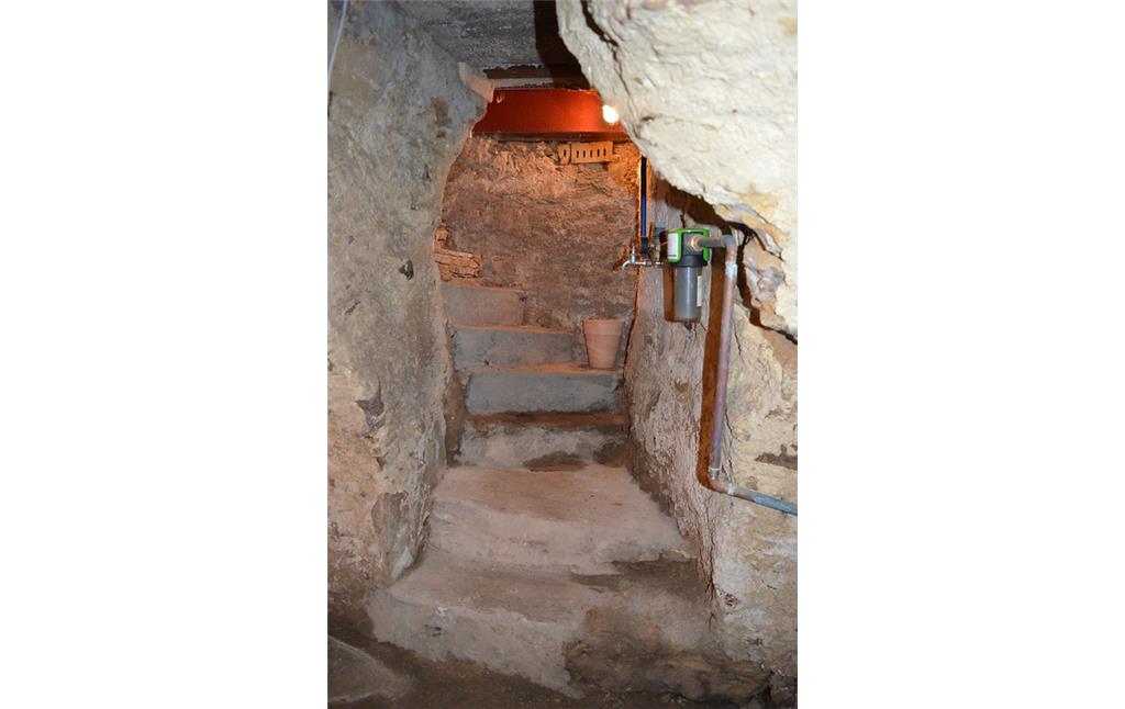 Treppenabgang zum Keller des alten evangelischen Pfarrhauses Seibersbach (2017)