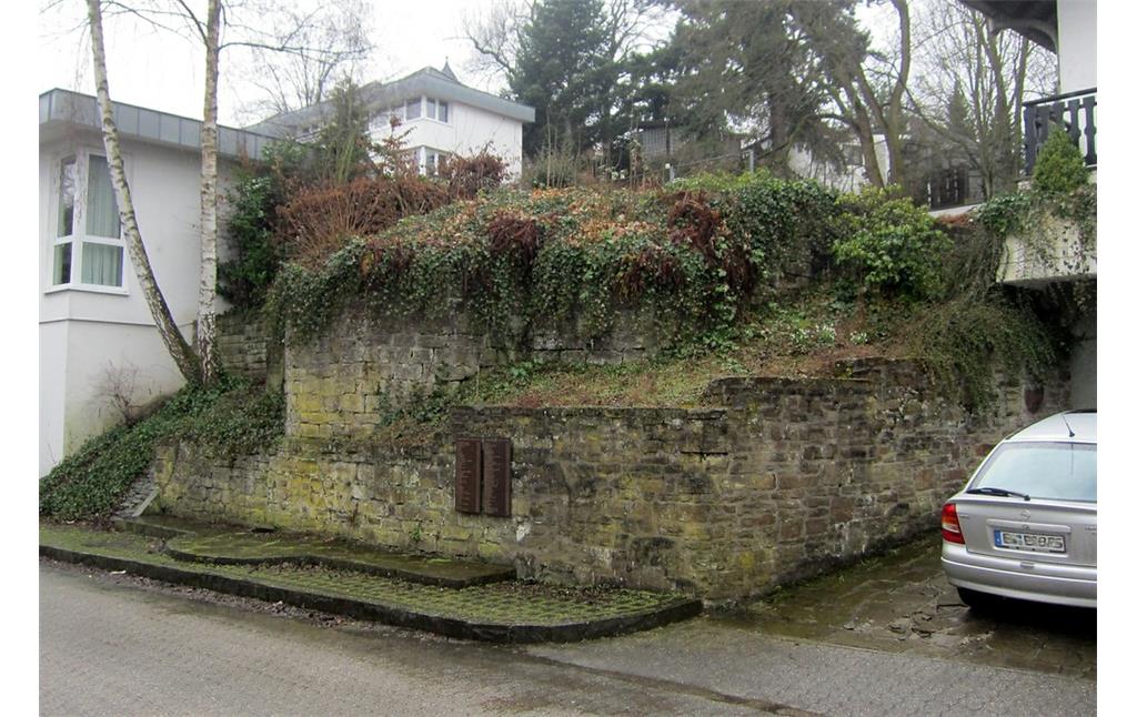 Gedenkstätte ehemalige Synagoge Hennef-Geistingen von der Söverner Straße aus (2013)
