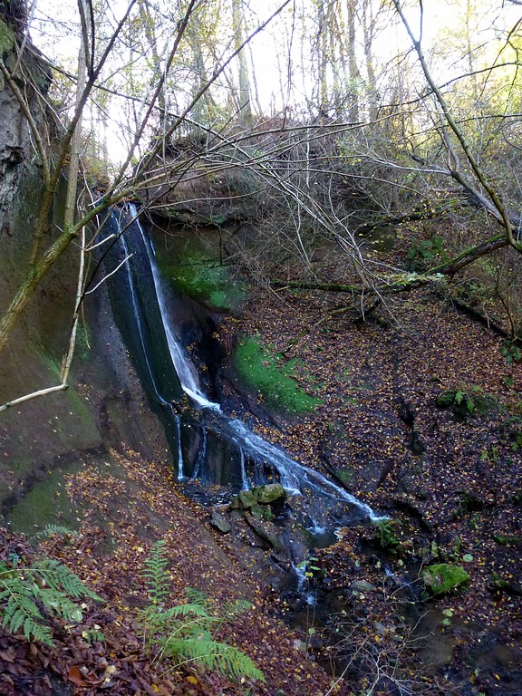 Wasserfall in der Wolfsschlucht am Höhlen- und Schluchtensteig in Andernach-Kell (2014)