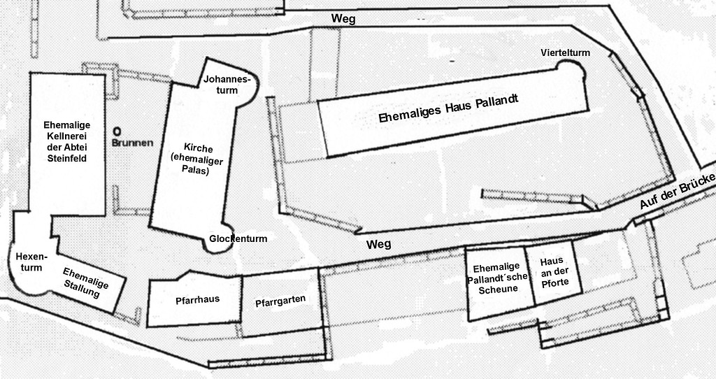 Plan der Burg und Burgsiedlung Wildenburg (2011)