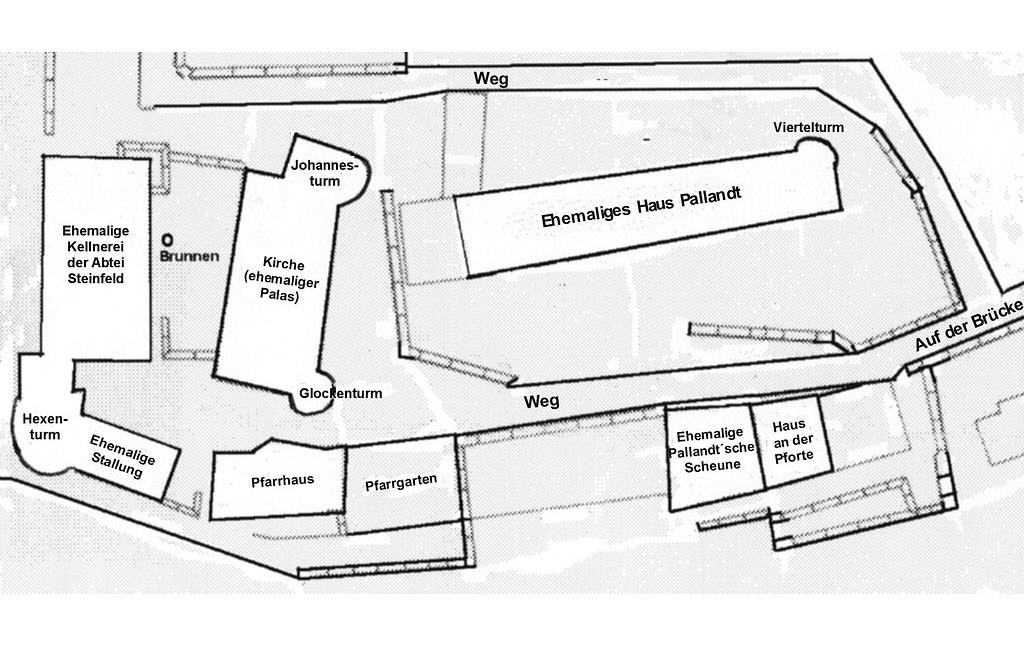Plan der Burg und Burgsiedlung Wildenburg (2011)