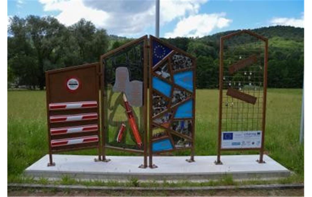 Die Projektarbeiten der Berufsschulen aus Deutschland und Frankreich am Europadenkmal in Bobenthal (2019)