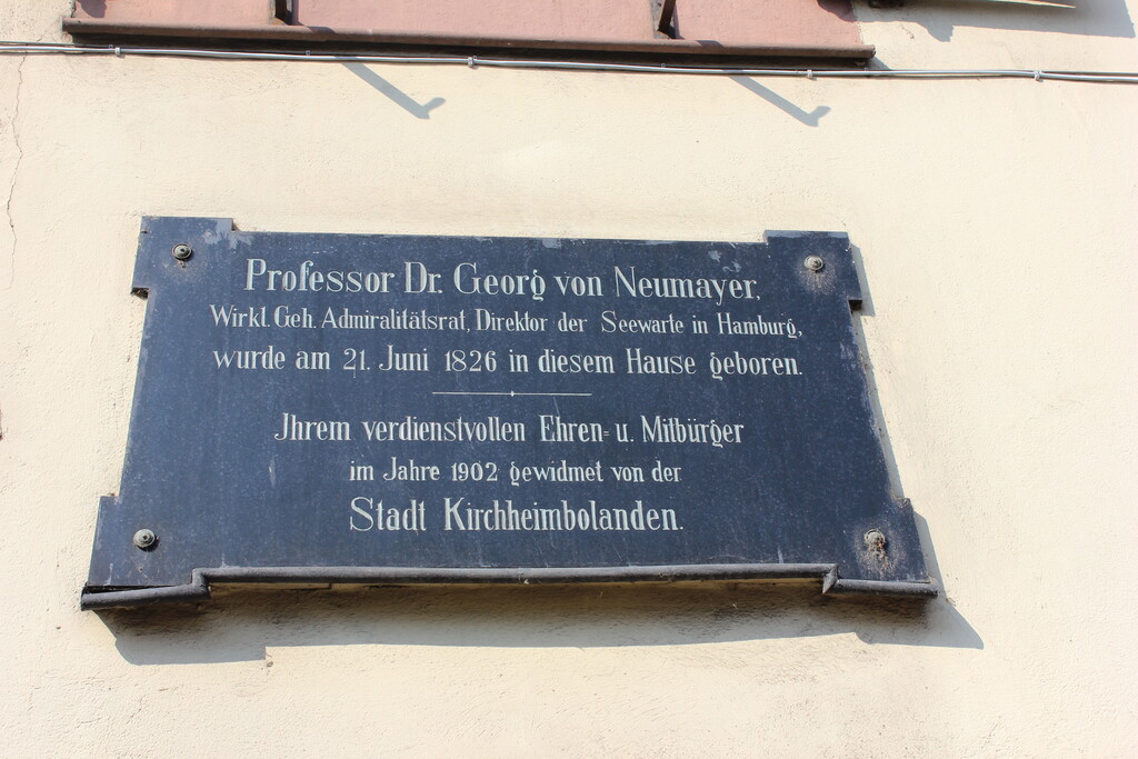 Gedenktafel für Georg von Neumayer