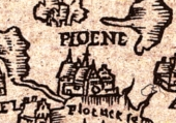 Burg Plön - Kartenausschnitt von 1559