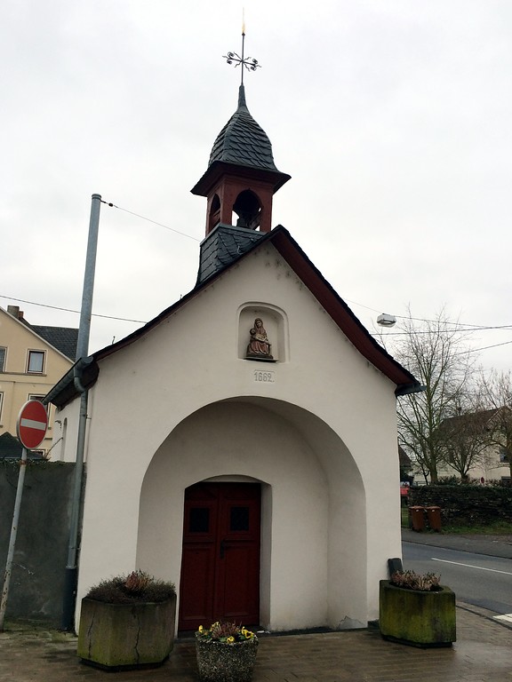 Die Kapelle Sankt Sebastianus in Engers, das so genannte Pestkapellchen in der Bendorfer Straße (2015).