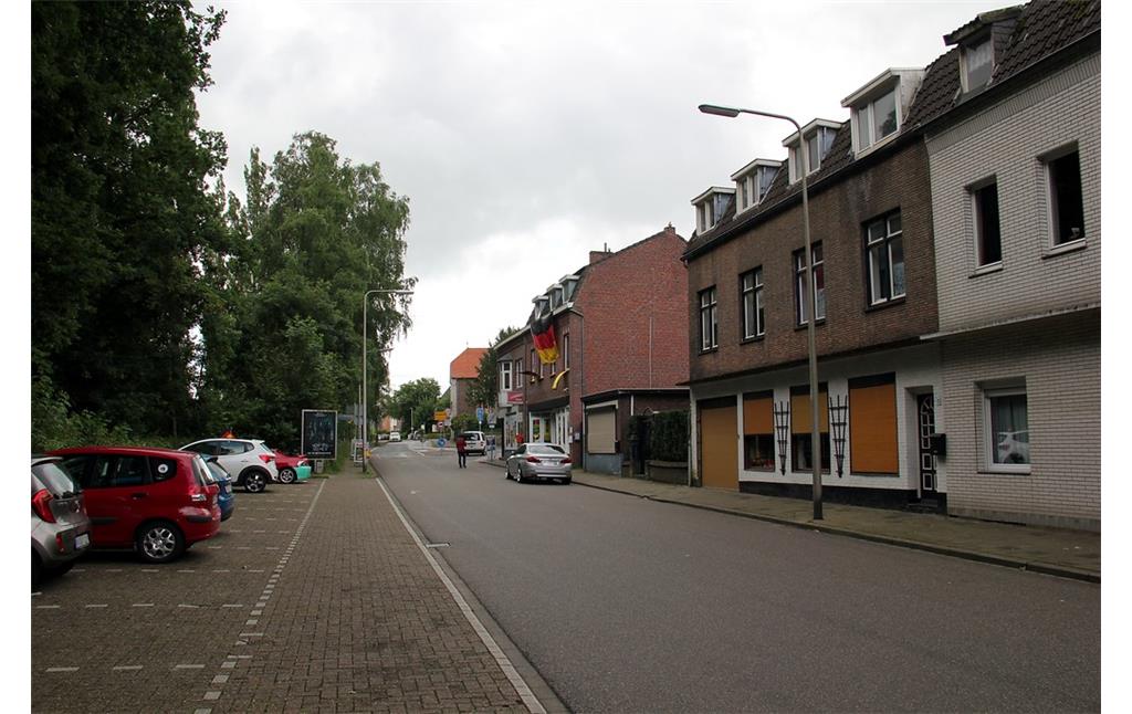 Grenzsstraat in Kerkrade mit dem Übergang in die Eygelshovener Straße (2016)