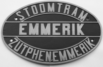Kleinbahn Zutphen-Emmerich, Lokschild "Emmerik"