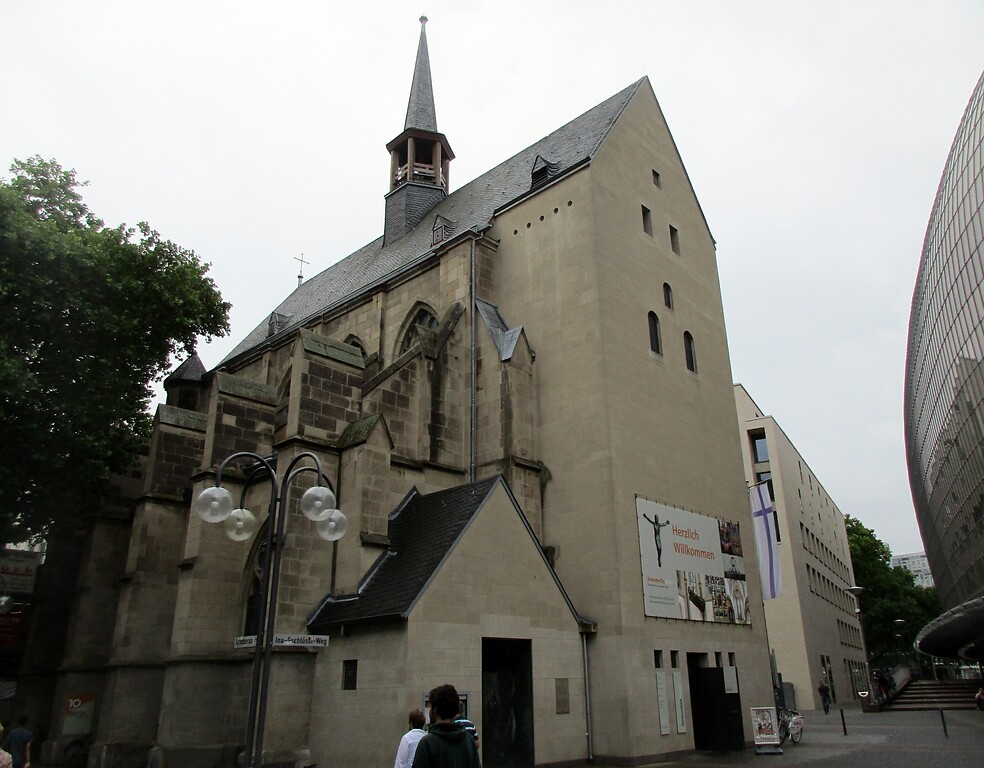 Die Antoniterkirche in der Schildergasse in Köln-Altstadt-Nord (2020).