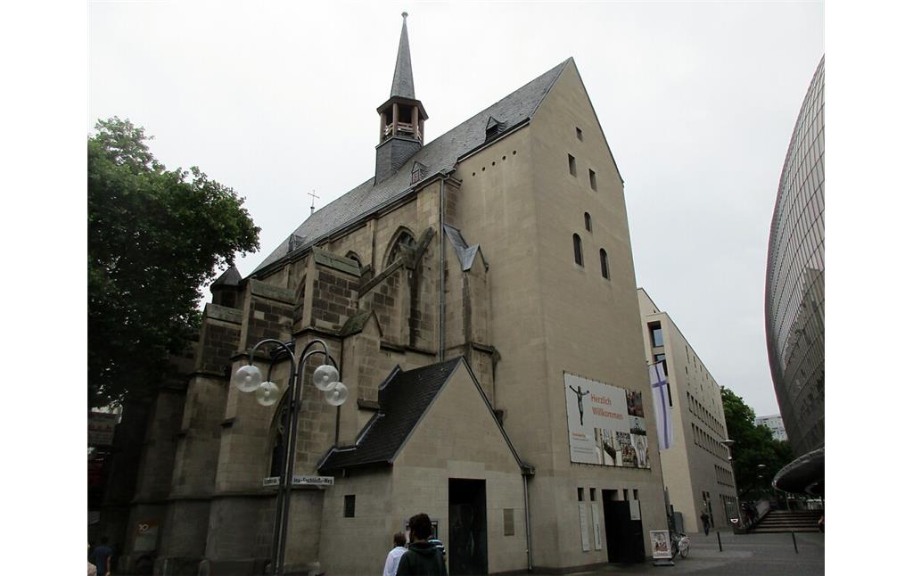 Die Antoniterkirche in der Schildergasse in Köln-Altstadt-Nord (2020).