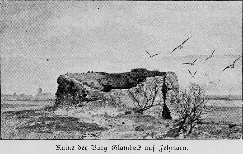 Burg Glambek - Ansicht der Ruine 1896