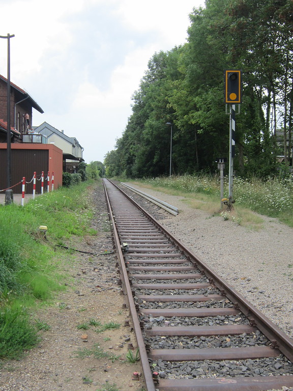 Blick über die Gleisanlage im Bahnhof Breinig in Stolberg (2014).
