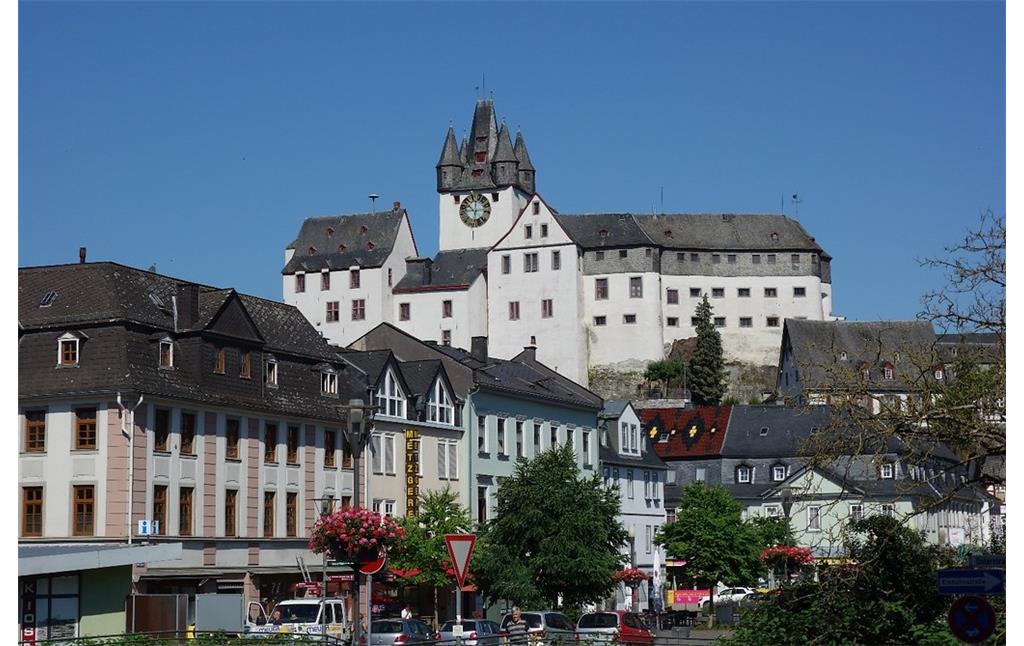Blick auf das Grafenschloss in Diez aus südöstlicher Richtung (2019)