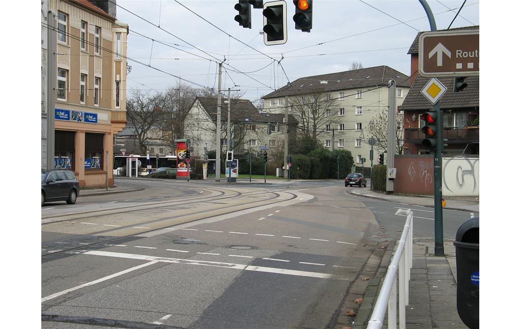 Schleife der Straßenbahn Essen, an der Hanielstraße in Katernberg (2011)