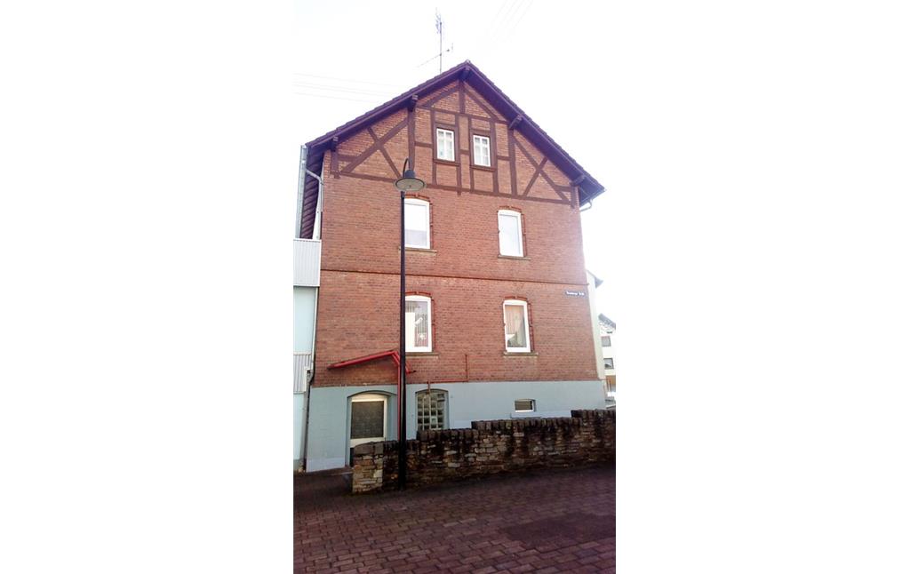 Seitenansicht der alten Backstube der Bäckerei Grünewald in Seibersbach (2017)