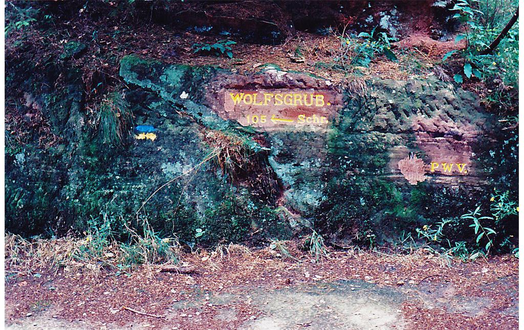 Ritterstein Nr. 48 "Wolfsgrub. 105 Schr." bei Wilgartswiesen (1994)