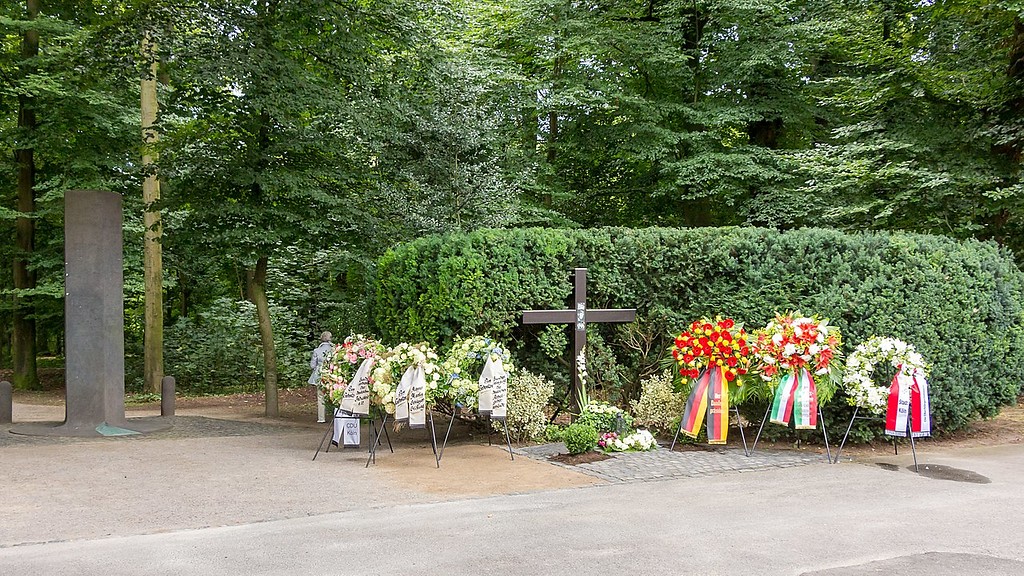 Die Gedenkstätte zur Entführung von Hanns Martin Schleyer 1977 in Köln-Lindenthal (2017).