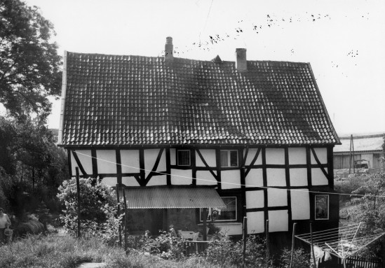 Gut Groß-Hohdahl, Nord-Erbach 74 in Wülfrath (1978), Rückansicht.