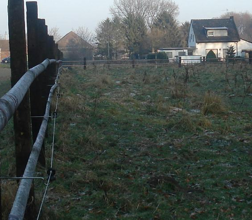Der Huckelshof in Krefeld-Forstwald mit den zugehörigen Landwirtschaftsflächen